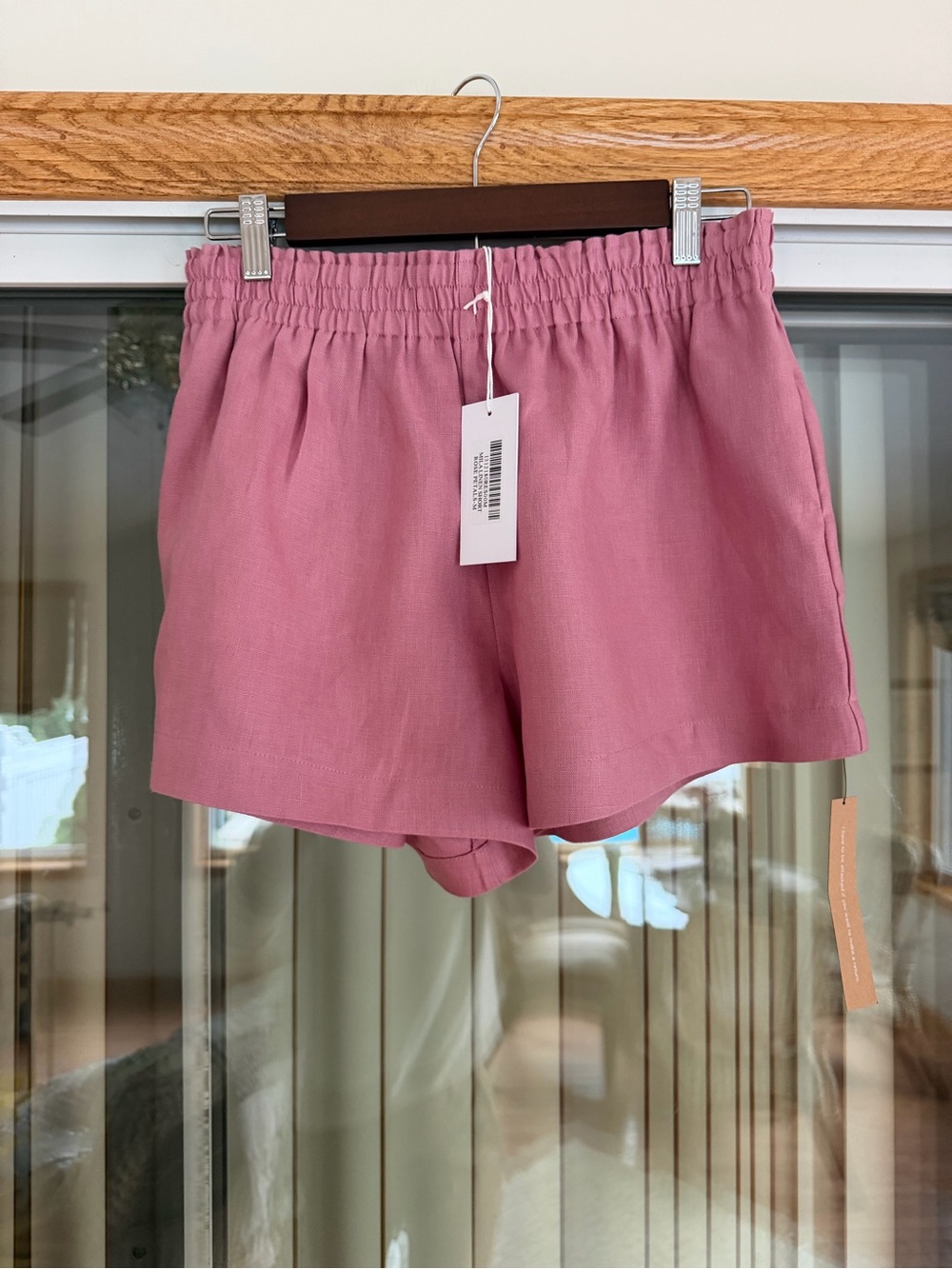 NWT Reformation Mila Linen Short Pink - Size M